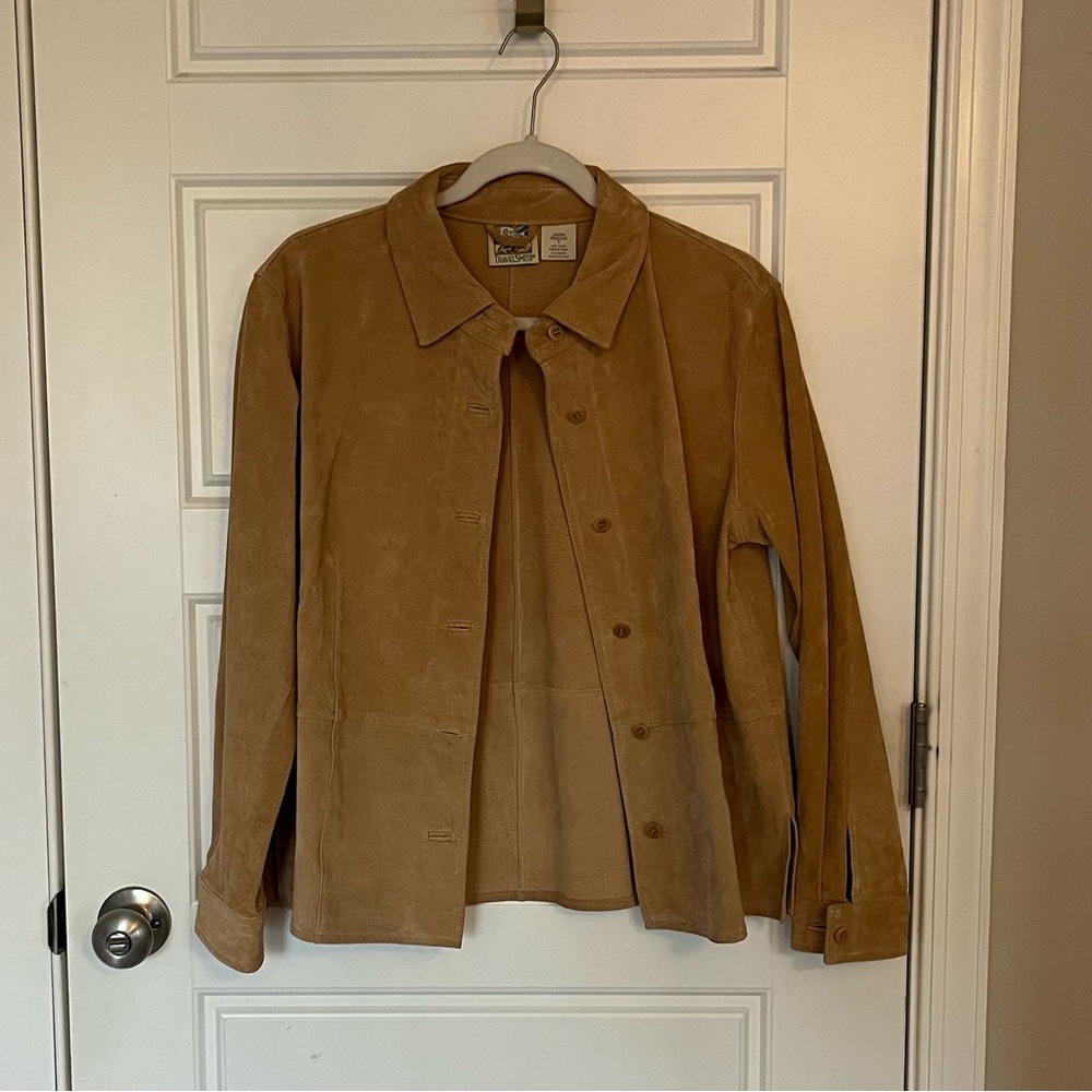 TravelSmith Camel Suede Jacket | S